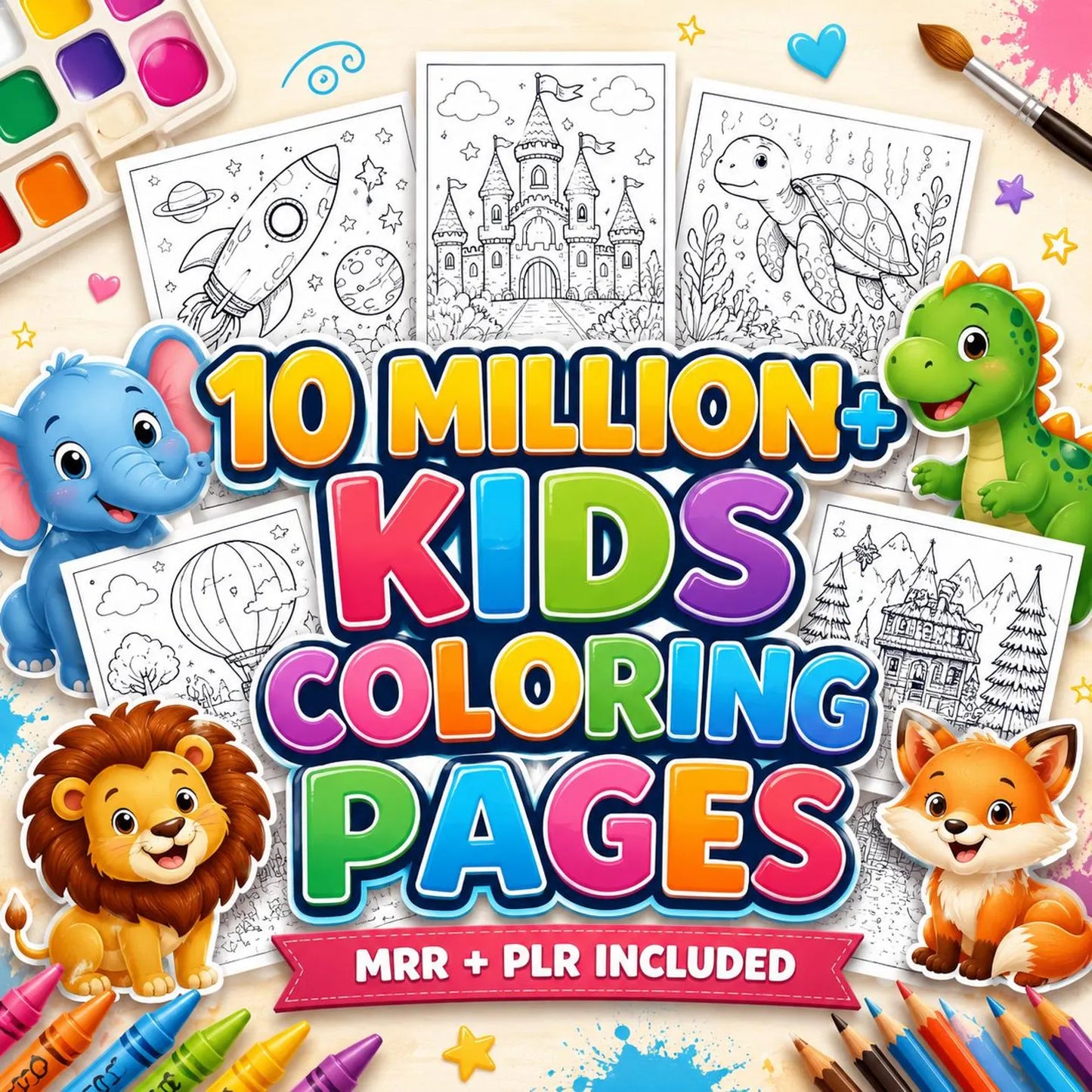 10 Million+ Coloring Pages Endless Creative Fun For Kids