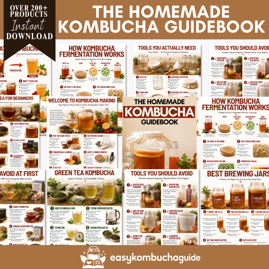 The Homemade Kombucha Guidebook